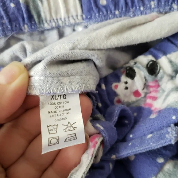 Character Women's Purple Pajama Set with Fun Polar Bear Print - Picture 4 of 10